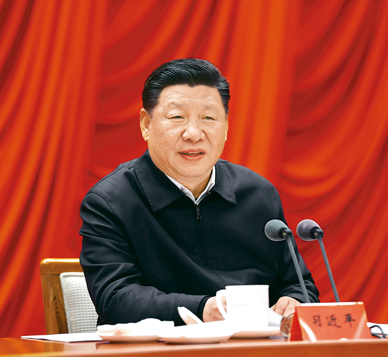 　　2019年1月21日，省部級主要領(lǐng)導(dǎo)干部堅持底線思維著力防范化解重大風(fēng)險專題研討班在中央黨校開班。中共中央總書記、國家主席、中央軍委主席習(xí)近平在開班式上發(fā)表重要講話。 新華社記者 饒愛民/攝